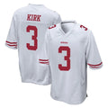 Kieara SF.49ers #3 Christian Kirk Player White Home Game Stitched Jerseys