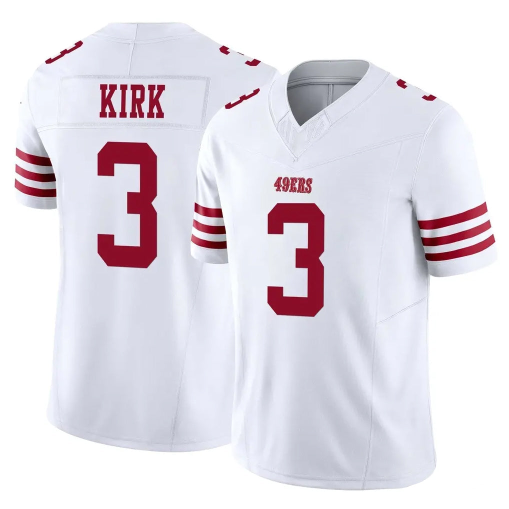 Kieara SF.49ers #3 Christian Kirk Player White Limited Vapor F.U.S.E. Home Game Stitched Jerseys