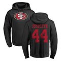 Kieara SF.49ers #44 Kyle Juszczyk Player Black LOGO Pullover Hoodies Home Game Stitched Jerseys