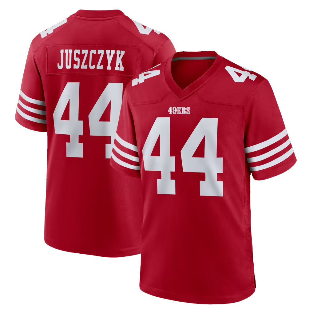 Kieara SF.49ers #44 Kyle Juszczyk Player Red Game Home Stitched Jerseys