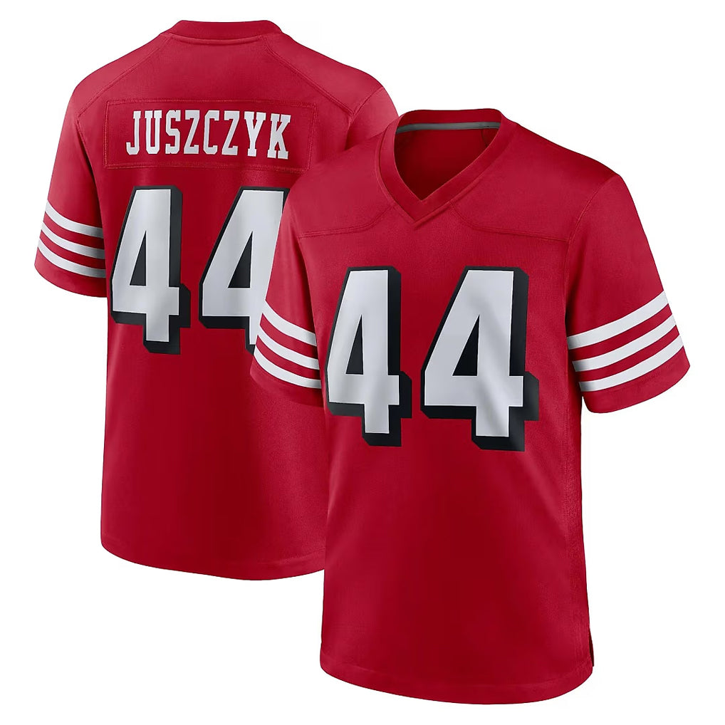 Kieara SF.49ers #44 Kyle Juszczyk Player Red Limited Alternate Home Game Stitched Jerseys