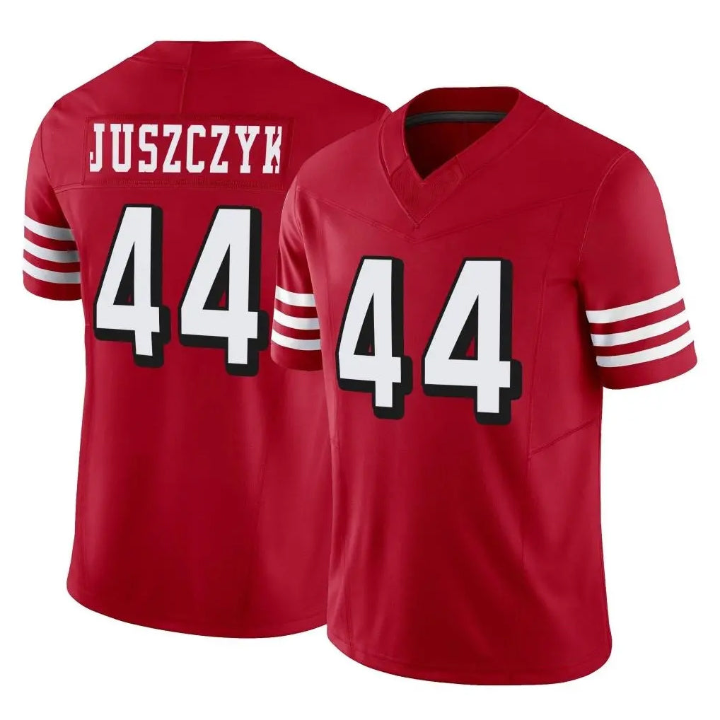Kieara SF.49ers #44 Kyle Juszczyk Player Red Limited Alternate Vapor F.U.S.E. Home Game Stitched Jerseys
