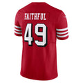 Kieara SF.49ers #49 The Faithful Player Scarlet Vapor F.U.S.E. Limited  Football Jerseys