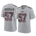 Kieara SF.49ers #57 Dre Greenlaw Player Gray Atmosphere Fashion Home Game Stitched Jerseys
