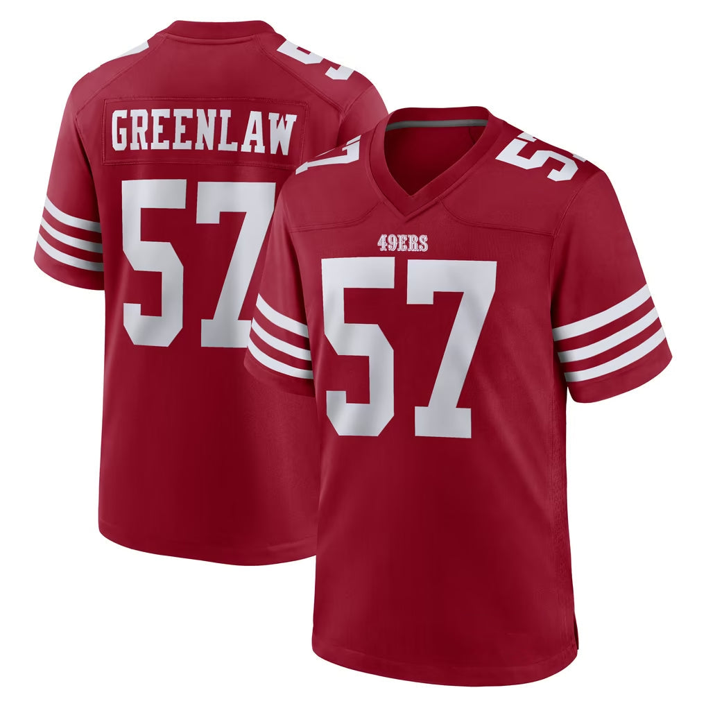 Kieara SF.49ers #57 Dre Greenlaw Player Red Game Home Stitched Jerseys
