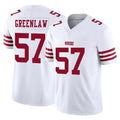 Kieara SF.49ers #57 Dre Greenlaw Player White Limited Vapor F.U.S.E. Home Game Stitched Jerseys