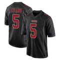 Kieara SF.49ers #5 Mike Evans Player Black Fashion Home Game Stitched Jerseys