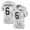 Kieara SF.49ers #6 Malik Mustapha Player Arctic Camo Limited Salute To Service Home Game Stitched Jerseys
