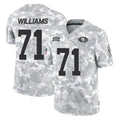 Kieara SF.49ers #71 Trent Williams Player Arctic Camo Limited Salute To Service Home Game Stitched Jerseys