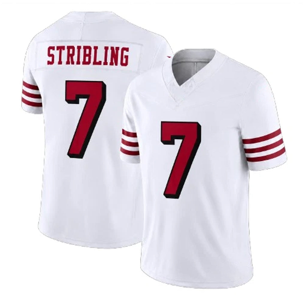 Kieara SF.49ers #7 De'Zhaun Stribling Player White Limited Alternate Vapor F.U.S.E. Home Game Stitched Jerseys