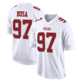 Kieara SF.49ers #97 Nick Bosa Player White Fashion Home Game Stitched Jerseys