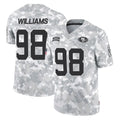 Kieara SF.49ers #98 Mykel Williams Player Arctic Camo Limited Salute To Service Home Game Stitched Jerseys