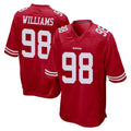 Kieara SF.49ers #98 Mykel Williams Player Red Home Game Stitched Jerseys