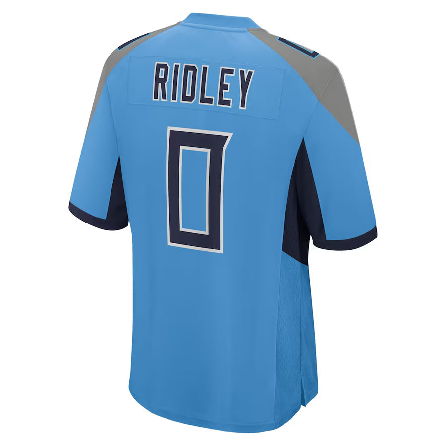 Kieara T.Titans #0 Calvin Ridley Player Light Blue Home Game Stitched Jerseys