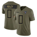 Kieara T.Titans #0 Calvin Ridley Player Olive Limited 2025 Salute to Service Home Game Stitched Jerseys