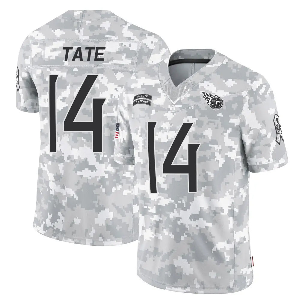 Kieara T.Titans #14 Carnell Tate Player Arctic Camo Limited Salute to Service Home Game Stitched Jerseys