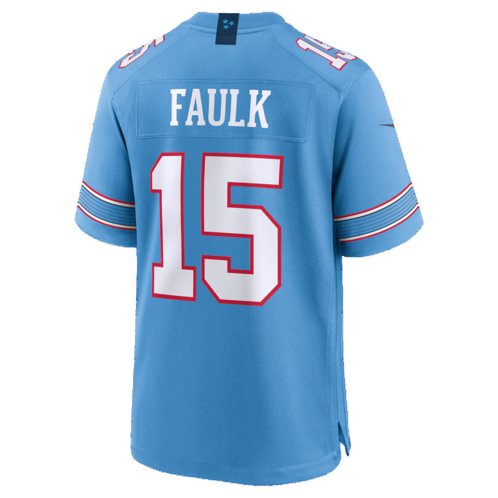Kieara T.Titans #15 Keldric Faulk Light Blue Team Game Stitched Jerseys