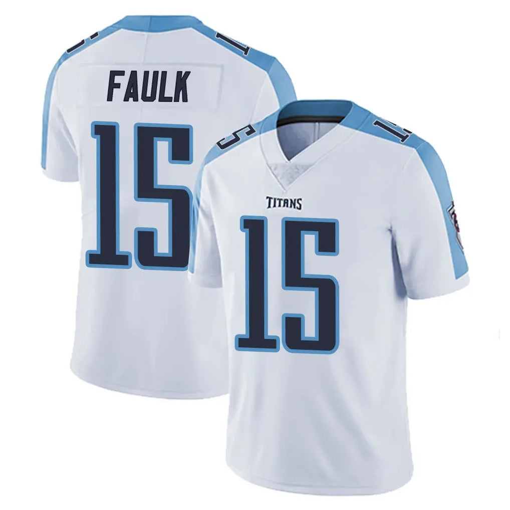 Kieara T.Titans #15 Keldric Faulk Player White Limited Vapor Untouchable Home Game Stitched Jerseys