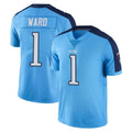 Kieara T.Titans #1 Cameron Ward Player Light Blue Limited Color Rush Home Game Stitched Jerseys