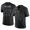 Kieara T.Titans #20 Tony Pollard Player Black RFLCTV Limited Stitched Jerseys