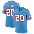 Kieara T.Titans #20 Tony Pollard Player Light Blue Throwback Alternate Game Stitched Jerseys