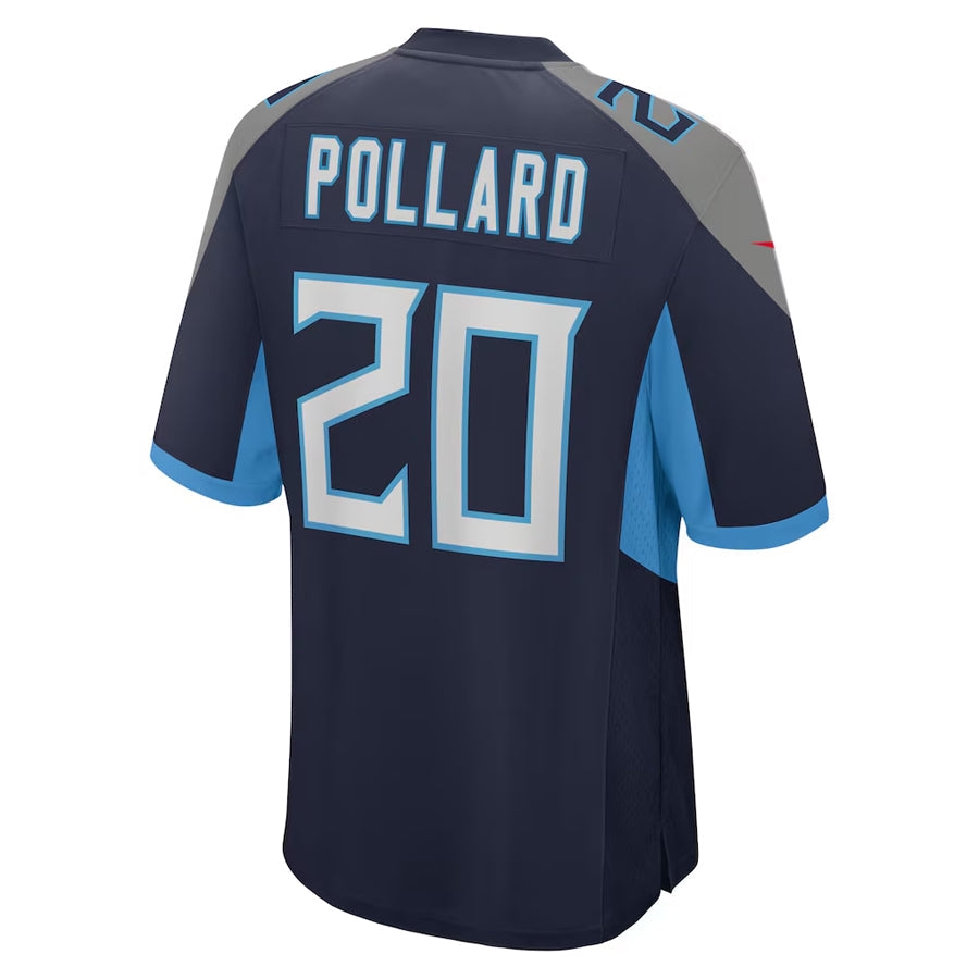 Kieara T.Titans #20 Tony Pollard Player Navy Home Game Stitched Jerseys