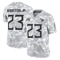 Kieara T.Titans #23 Kevin Winston Jr. Player Arctic Camo Limited Salute to Service Home Game Stitched Jerseys
