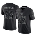 Kieara T.Titans #23 Kevin Winston Jr. Player Black Limited Reflective Home Game Stitched Jerseys