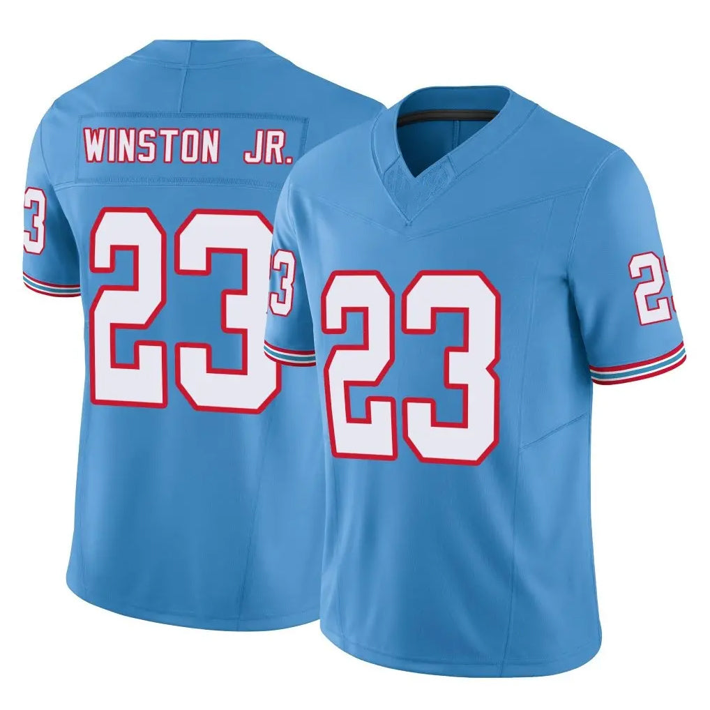 Kieara T.Titans #23 Kevin Winston Jr. Player Light Blue Limited Vapor F.U.S.E. Home Game Stitched Jerseys