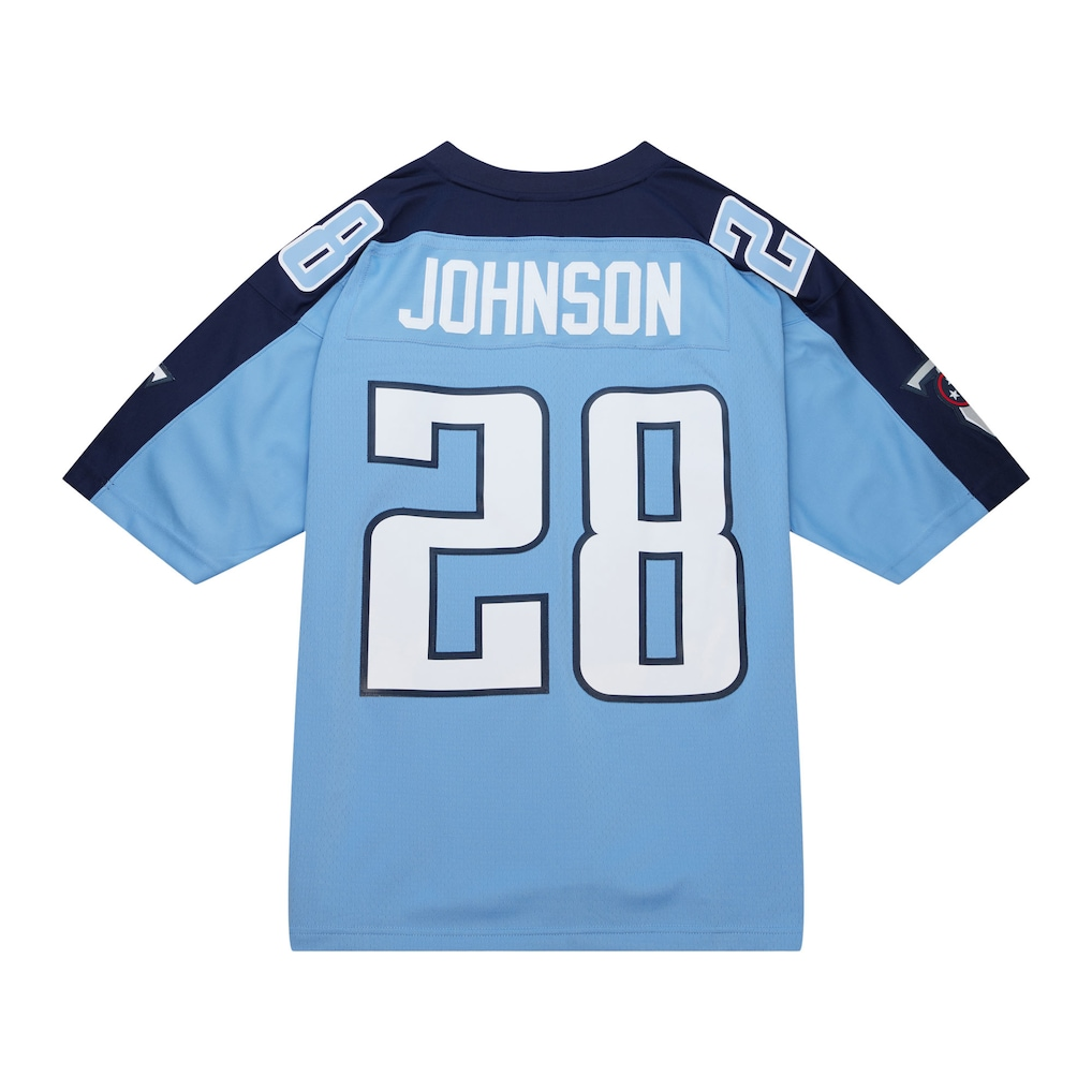 Kieara T.Titans #28 Chris Johnson Mitchell & Ness Light Blue Legacy Replica Jersey Stitched Puhic Game Jerseys