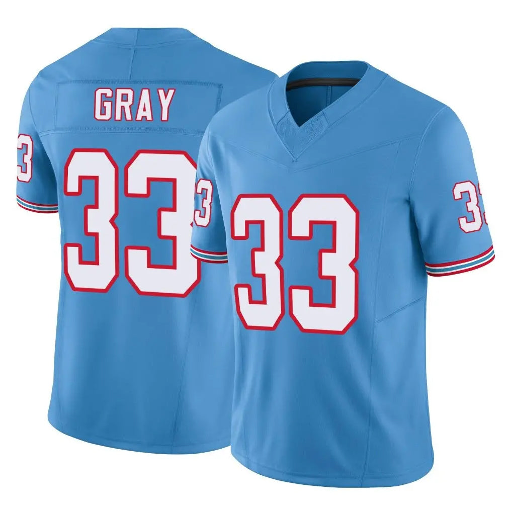 Kieara T.Titans #33 Cedric Gray Player Light Blue Limited Vapor F.U.S.E. Home Game Stitched Jerseys