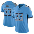 Kieara T.Titans #33 Cedric Gray Player Light Blue Limited Vapor Untouchable Home Game Stitched Jerseys