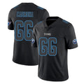 Kieara T.Titans #66 Fernando Carmona Jr. Player Black Impact Limited Home Game Stitched Jerseys