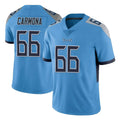 Kieara T.Titans #66 Fernando Carmona Jr. Player Light Blue Limited Vapor Untouchable Home Game Stitched Jerseys