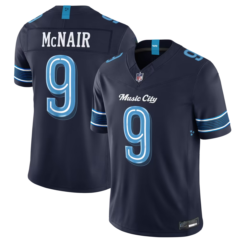 Kieara T.Titans #9 Steve McNair Navy 2026 Rivalries Collection Limited Stitched Jerseys