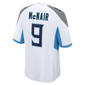 Kieara T.Titans #9 Steve McNair Player White Home Game Stitched Jerseys