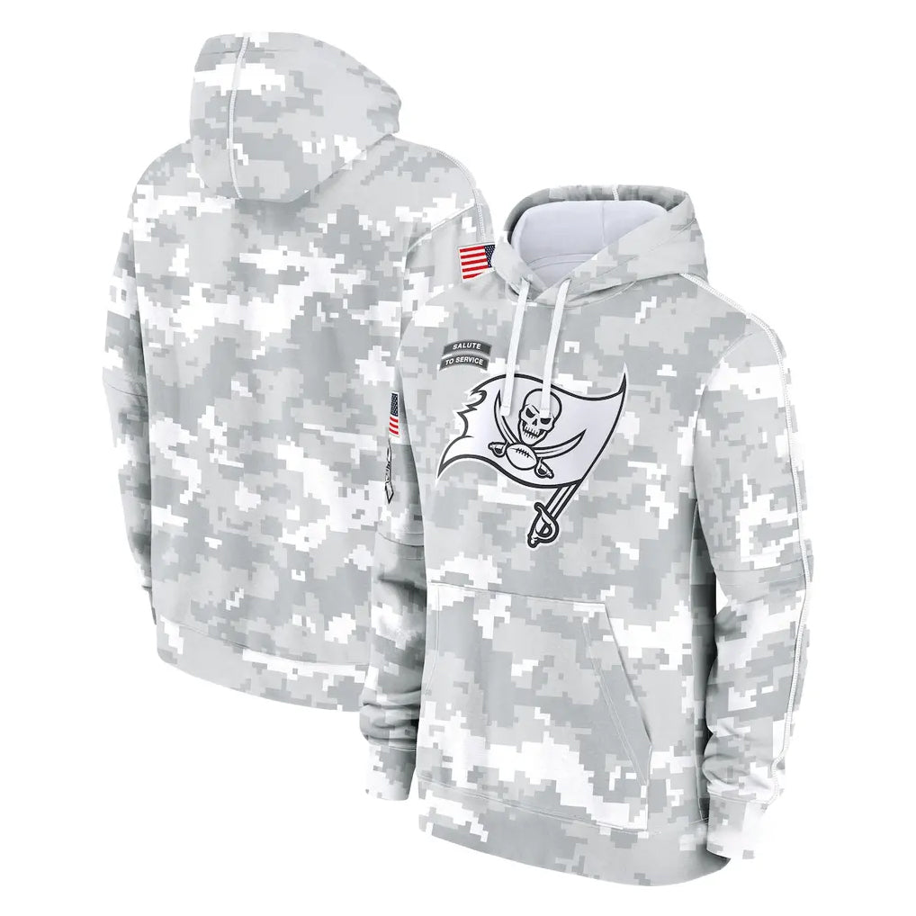 Kieara TB.Buccaneers  Blank Player Arctic Camo Limited Salute to Service Pullover Hoodies Game Stitched Jerseys