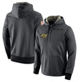 Kieara TB.Buccaneers  Blank Player Gray Salute to Service Sideline Performance Pullover Hoodies Home Game Stitched Jerseys