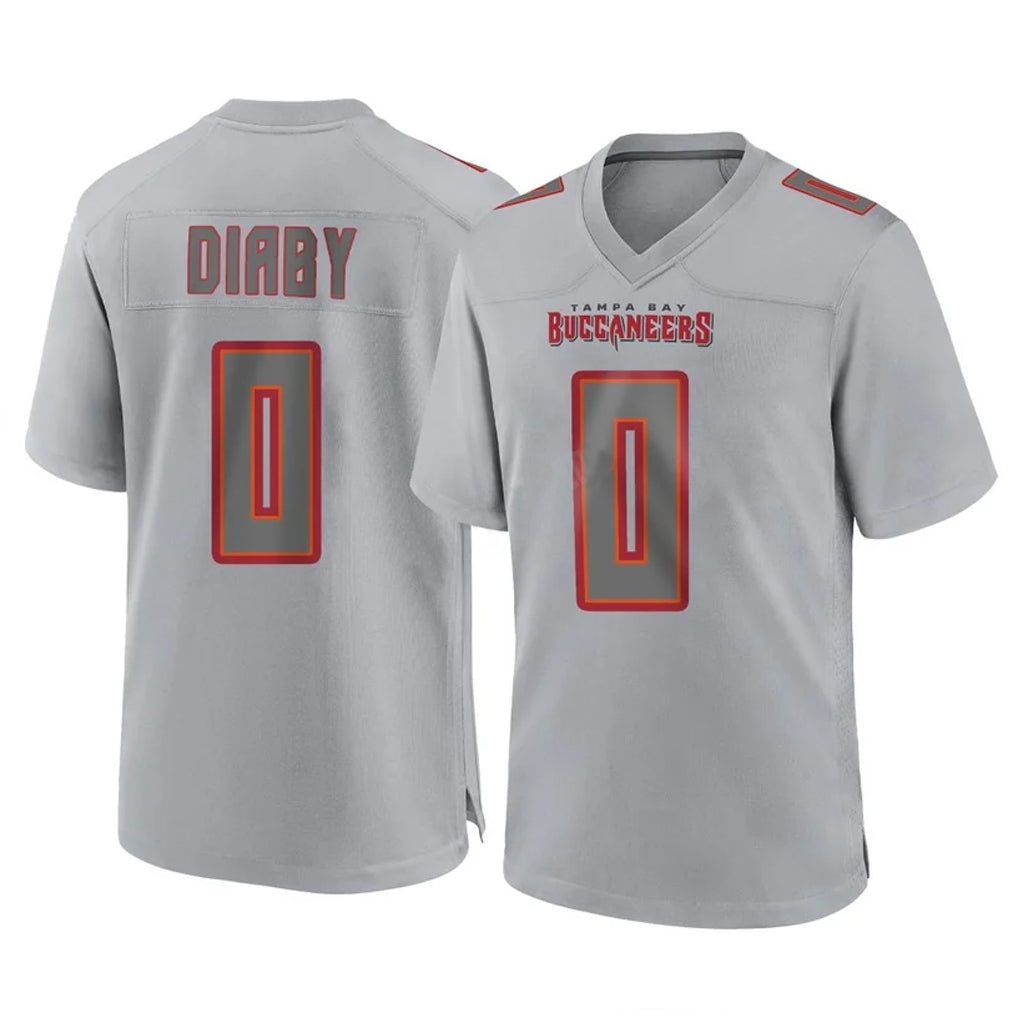 Kieara TB.Buccaneers #0 Yaya Diaby Player Gray Atmosphere Fashion Home Game Stitched Jerseys