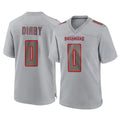 Kieara TB.Buccaneers #0 Yaya Diaby Player Gray Atmosphere Fashion Home Game Stitched Jerseys