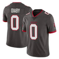 Kieara TB.Buccaneers #0 Yaya Diaby Player Pewter Limited Alternate Vapor Home Game Stitched Jerseys