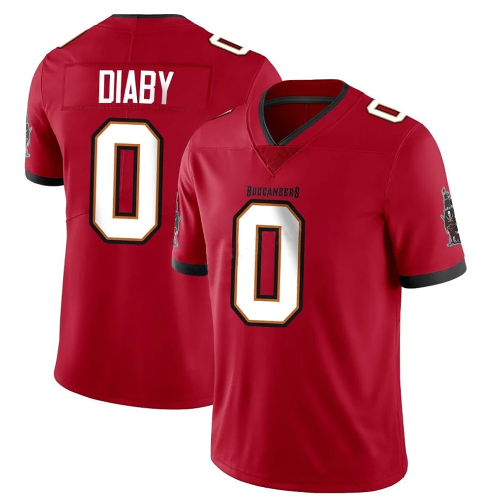 Kieara TB.Buccaneers #0 Yaya Diaby Player Red Limited Vapor F.U.S.E. Home Game Stitched Jerseys
