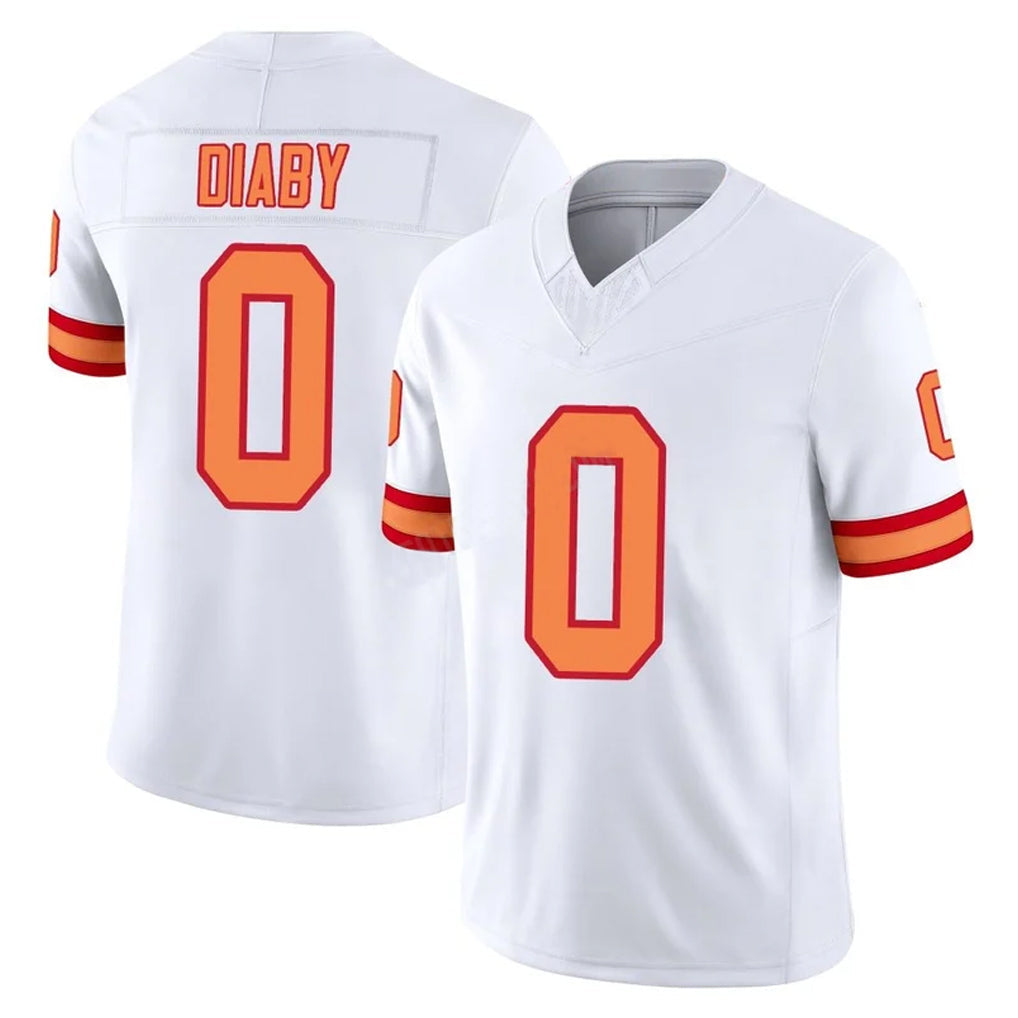Kieara TB.Buccaneers #0 Yaya Diaby Player White Limited '76 Vapor F.U.S.E. Home Game Stitched Jerseys