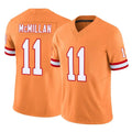 Kieara TB.Buccaneers #11 Jalen McMillan Player Orange Limited Vapor F.U.S.E. Home Game Stitched Jerseys