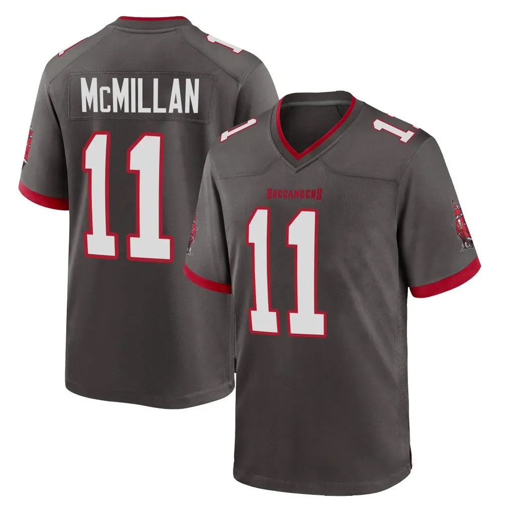 Kieara TB.Buccaneers #11 Jalen McMillan Player Pewter Alternate Home Game Stitched Jerseys