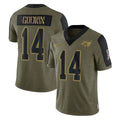 Kieara TB.Buccaneers #14 Chris Godwin Jr. Player Olive Salute To Service Limited Game Stitched Jerseys