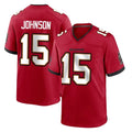 Kieara TB.Buccaneers #15 Tez Johnson Player Red Home Game Stitched Jerseys