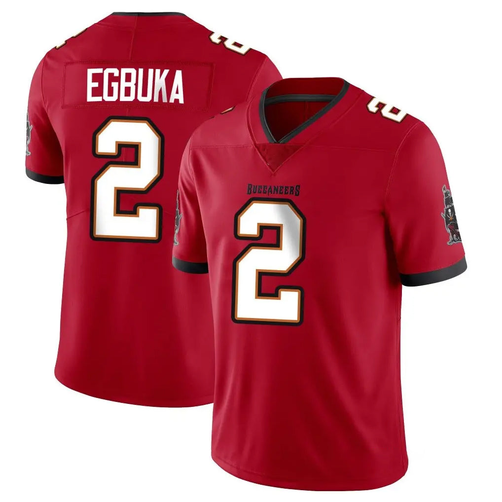 Kieara TB.Buccaneers #2 Emeka Egbuka Player Red Limited Vapor Home Game Stitched Jerseys