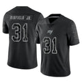 Kieara TB.Buccaneers #31 Antoine Winfield Jr. Player Black Reflective Limited Home Game Stitched Jerseys