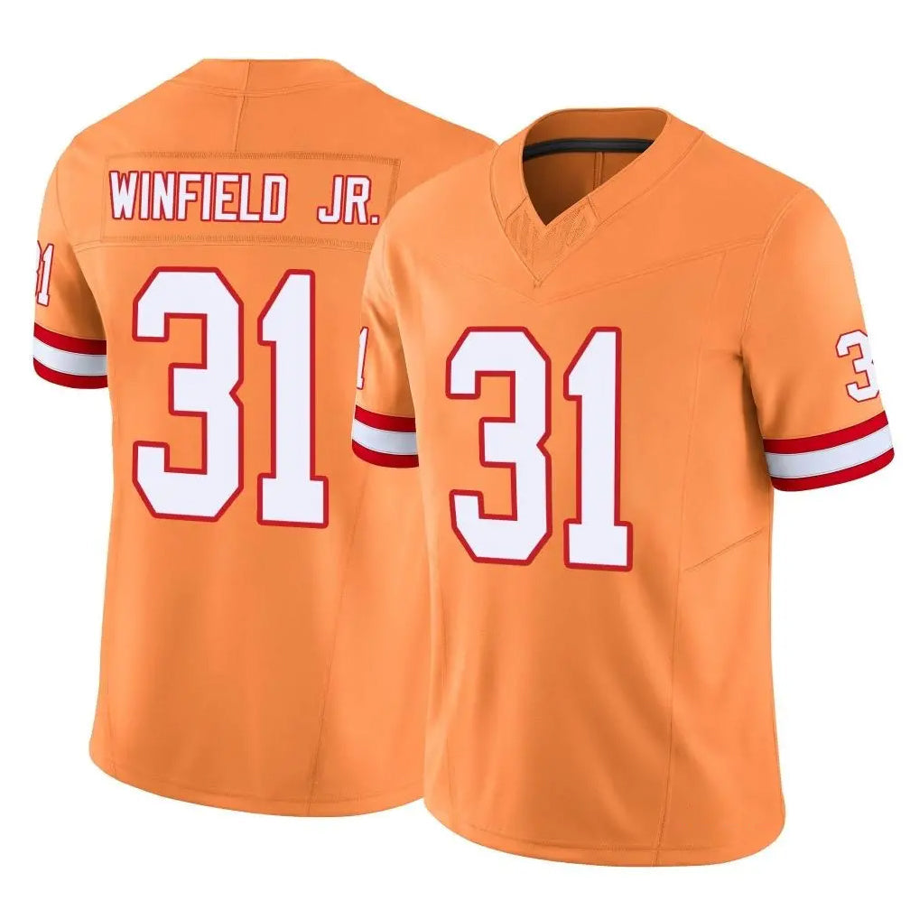 Kieara TB.Buccaneers #31 Antoine Winfield Jr. Player Orange Limited Vapor F.U.S.E. Home Game Stitched Jerseys
